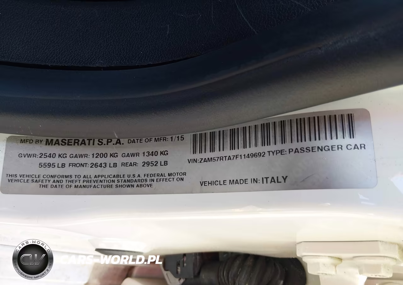 2015 Maserati Ghibli S Q4 VIN:ZAM57RTA7F1149692 - 9
