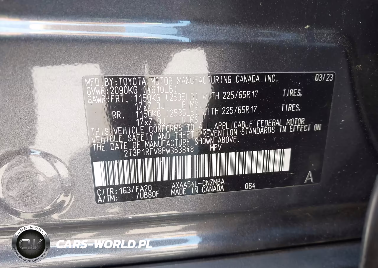 2023 Toyota Rav4 Xle VIN:2T3P1RFV8PW363848 - 9