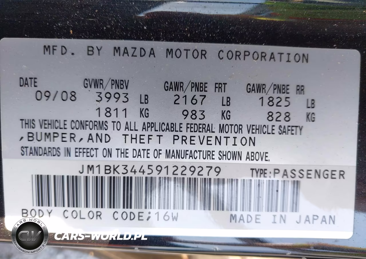 2009 Mazda Mazda3 S Touring VIN:JM1BK344591229279 - 9