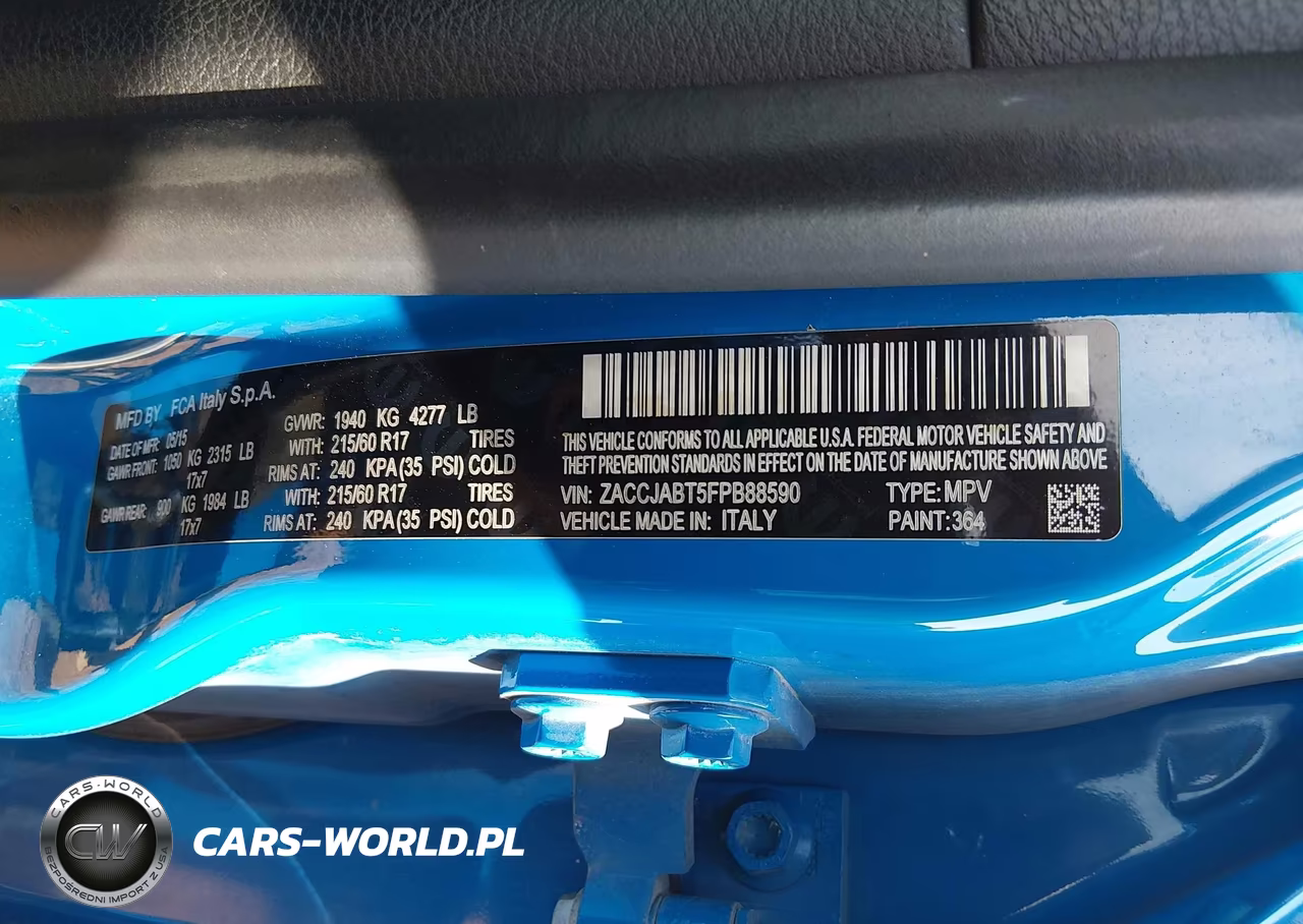 2015 Jeep Renegade Latitude VIN:ZACCJABT5FPB88590 - 9