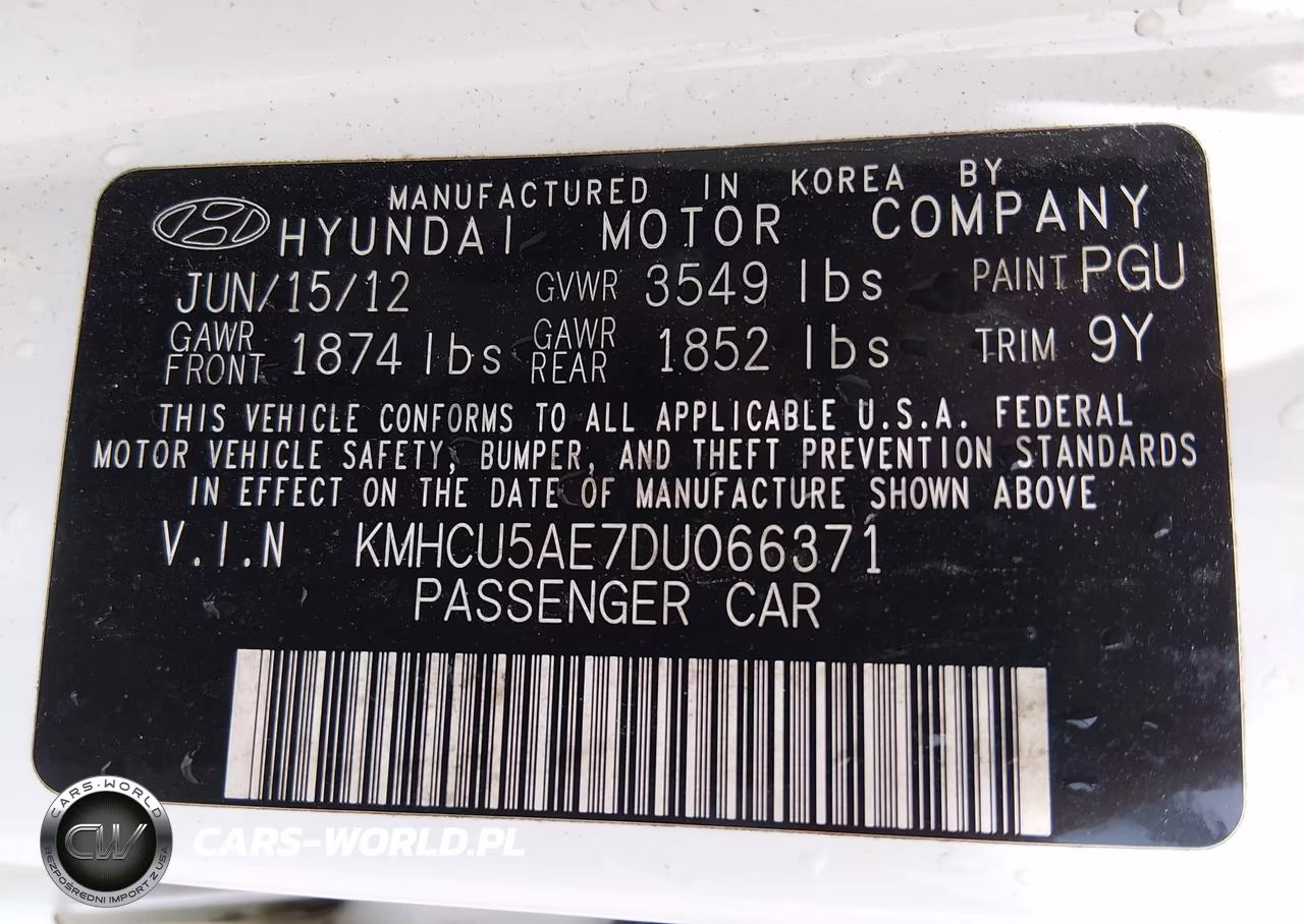 2013 Hyundai Accent Se VIN:KMHCU5AE7DU066371 - 9