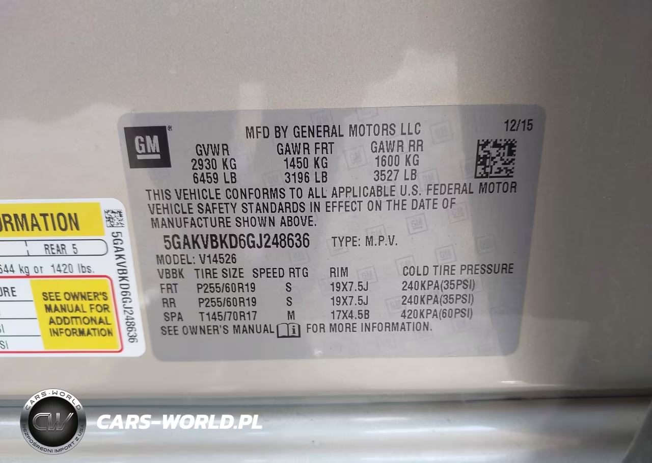 2016 Buick Enclave Leather VIN:5GAKVBKD6GJ248636 - 9
