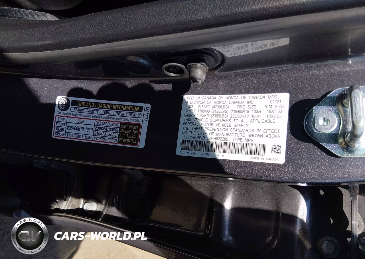 2021 Honda Cr-V Awd Ex VIN:2HKRW2H52MH622285 - 9