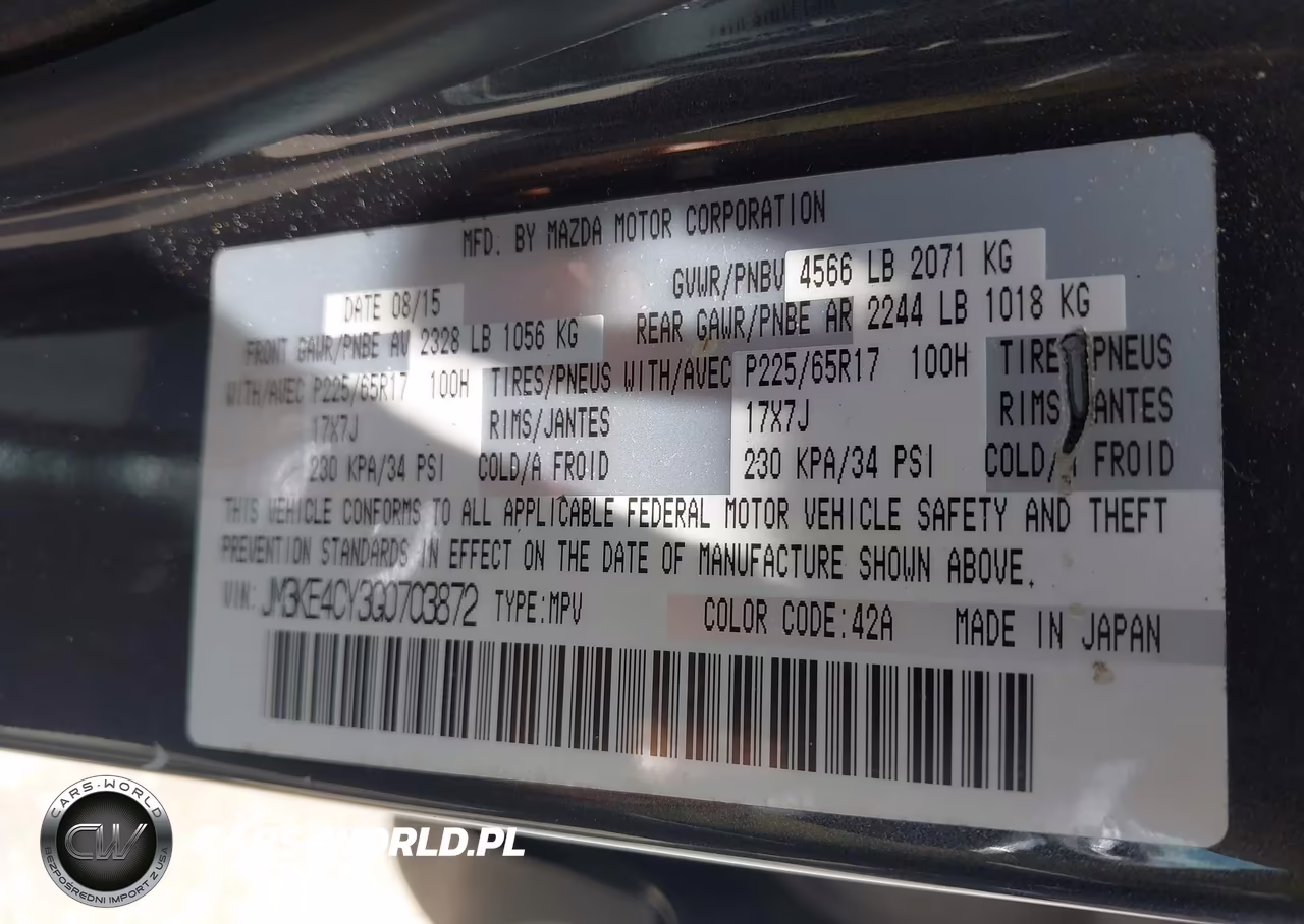 2016 Mazda Cx-5 Touring VIN:JM3KE4CY3G0703872 - 9