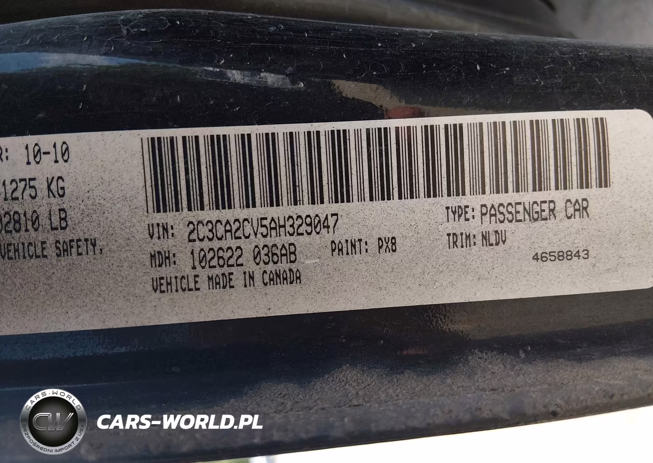 2010 Chrysler 300 300S V6 VIN:2C3CA2CV5AH329047 - 9