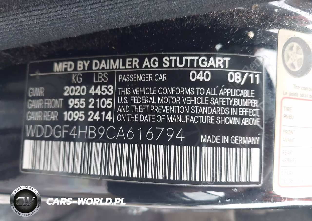 2012 Mercedes-Benz C 250 Sport VIN:WDDGF4HB9CA616794 - 9