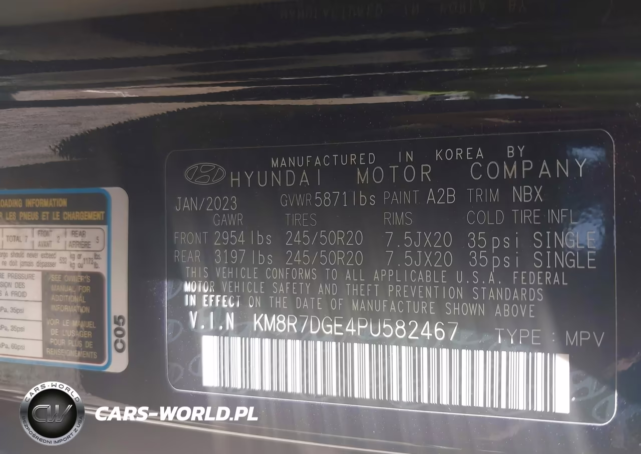 2023 Hyundai Palisade Calligraphy VIN:KM8R7DGE4PU582467 - 9