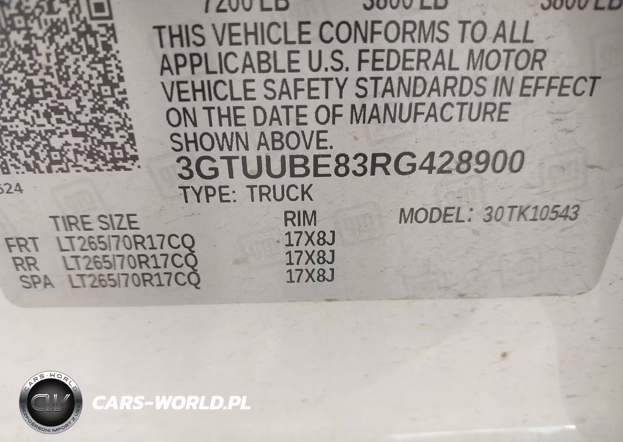 2024 GMC Sierra 1500 4Wd Short Box Sle VIN:3GTUUBE83RG428900 - 9