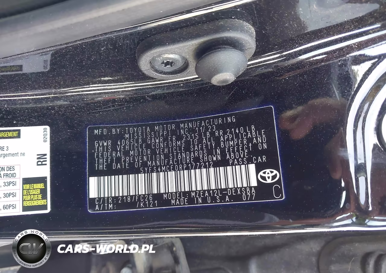 2024 Toyota Corolla Se VIN:5YFS4MCE0RP177212 - 9