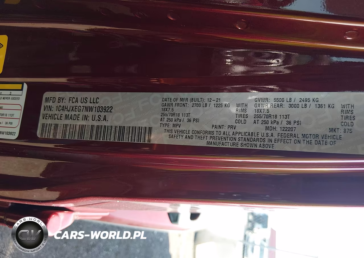 2022 Jeep Wrangler Unlimited Sahara 4X4 VIN:1C4HJXEG7NW103922 - 9