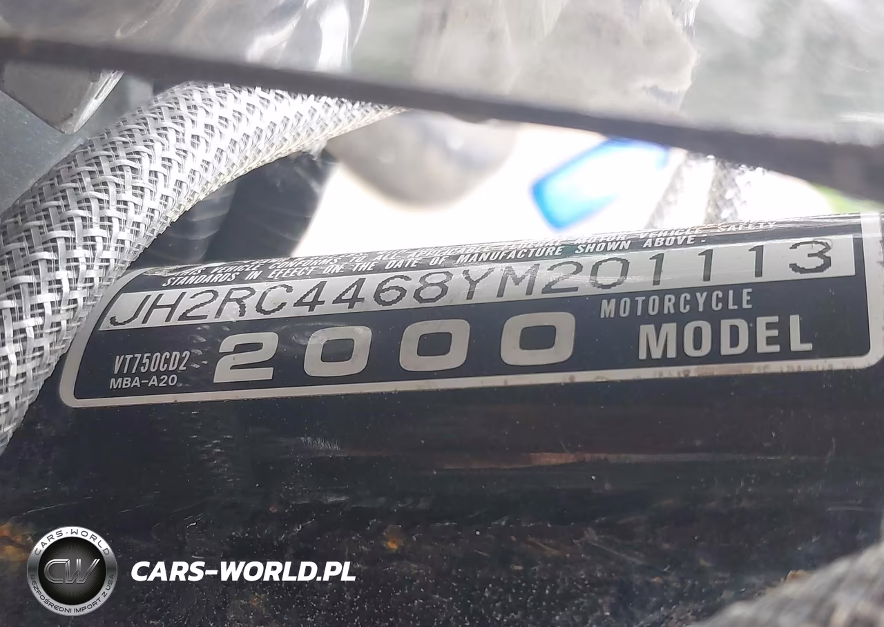 2000 Honda Vt750 Cd2 VIN:JH2RC4468YM201113 - 10