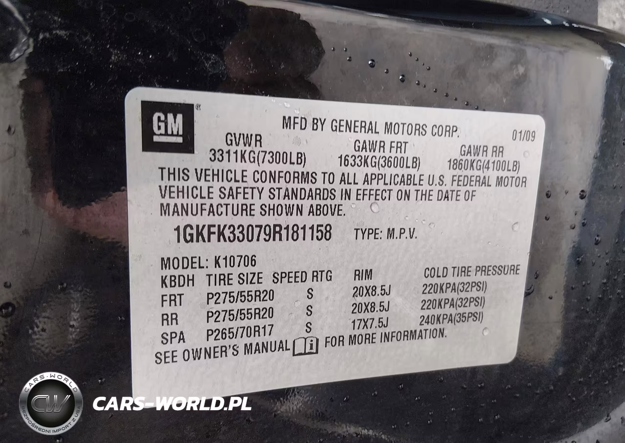 2009 GMC Yukon Slt2 VIN:1GKFK33079R181158 - 9
