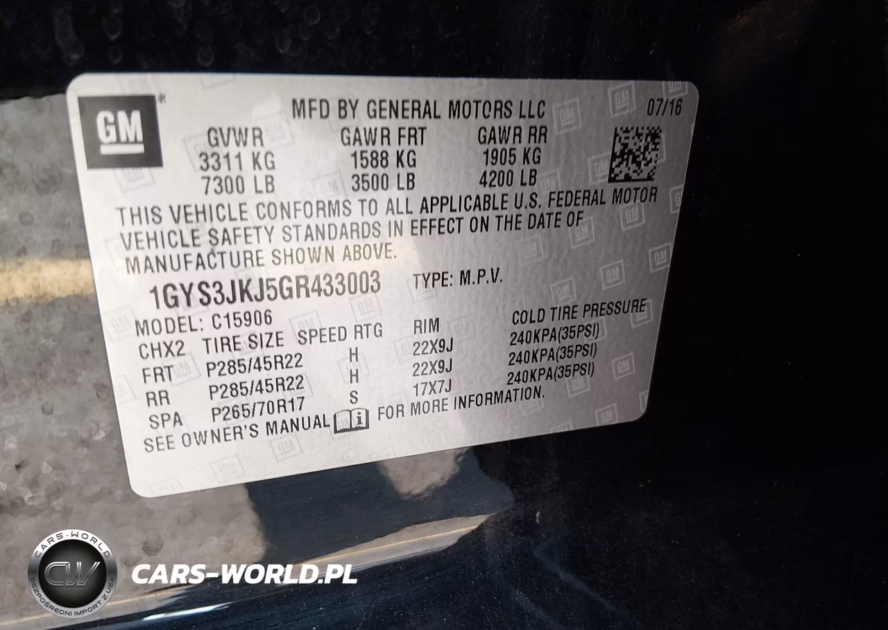 2016 Cadillac Escalade Esv Premium Collection VIN:1GYS3JKJ5GR433003 - 9