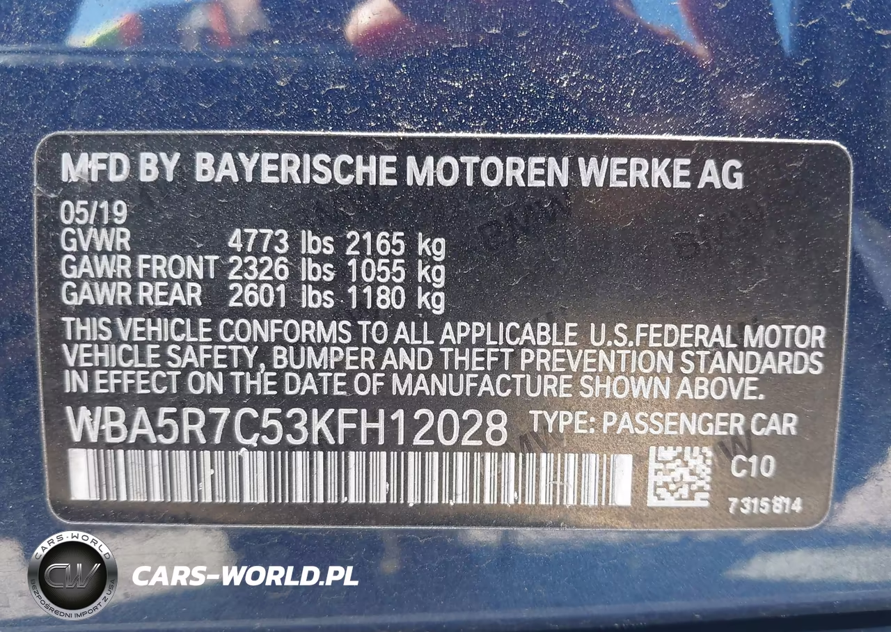 2019 BMW 330I xDrive VIN:WBA5R7C53KFH12028 - 9