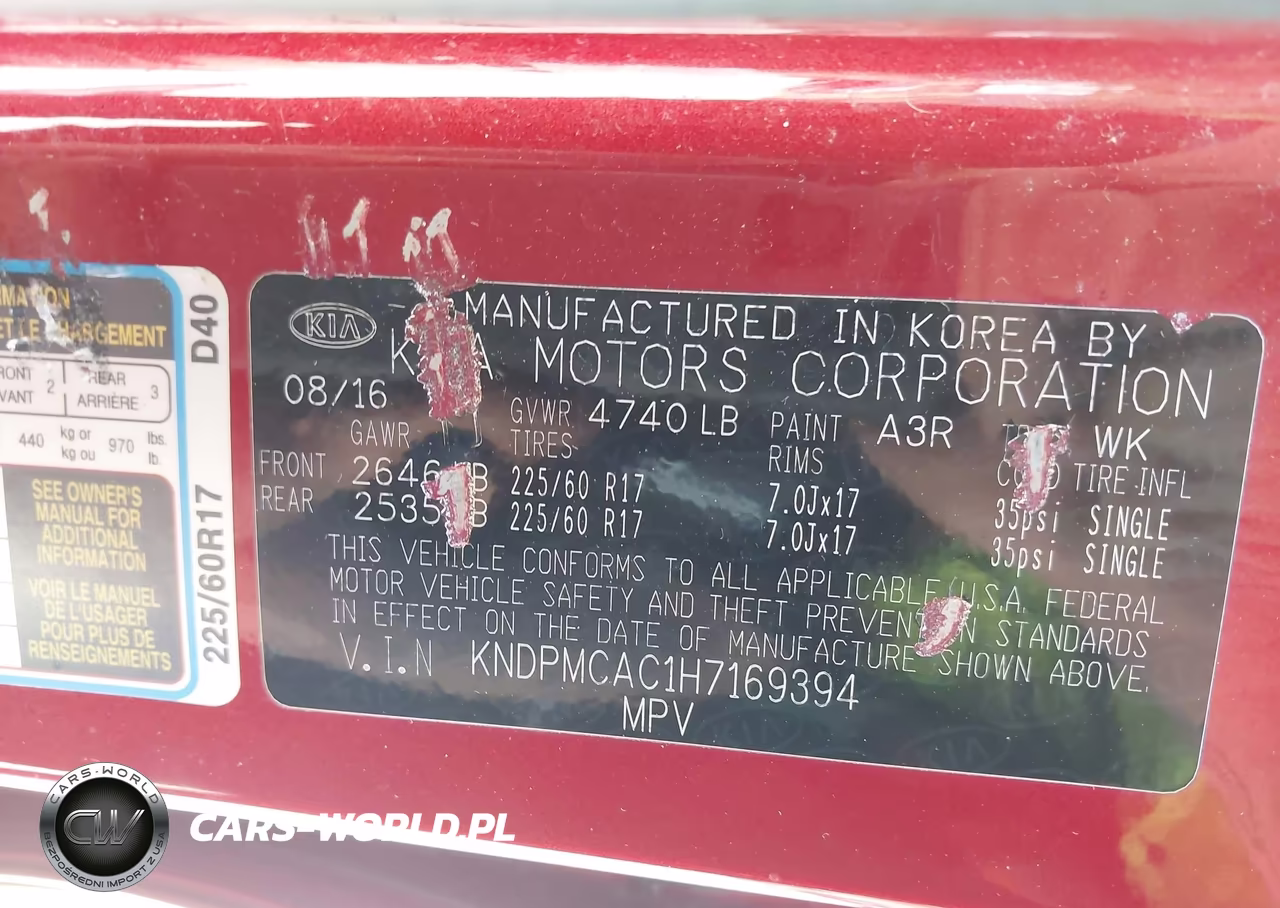 2017 Kia Sportage Lx VIN:KNDPMCAC1H7169394 - 9