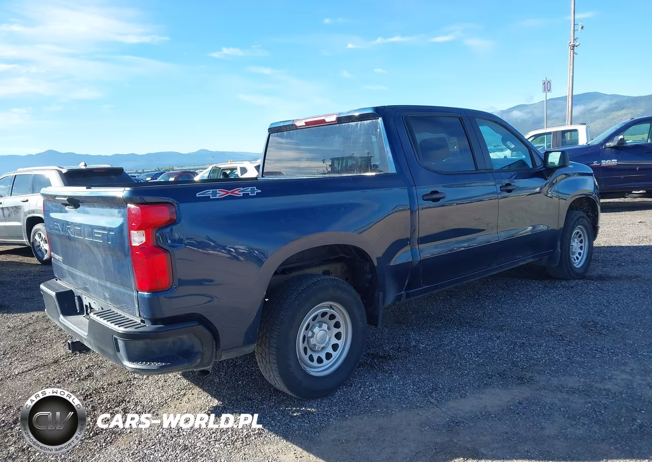 2023 Chevrolet Silverado 1500 4Wd Short Bed Wt VIN:1GCUDAED9PZ229385 - 4