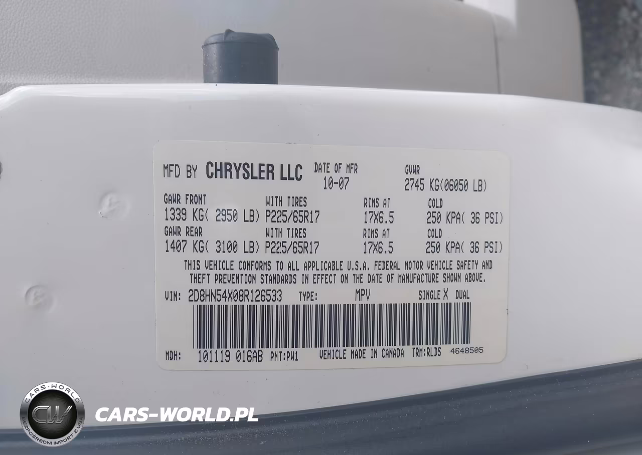 2008 Dodge Grand Caravan Sxt VIN:2D8HN54X08R126533 - 9