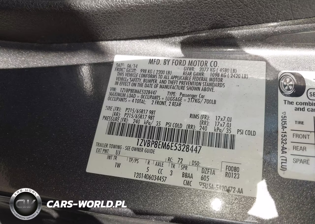 2014 Ford Mustang V6 VIN:1ZVBP8EM6E5328447 - 9
