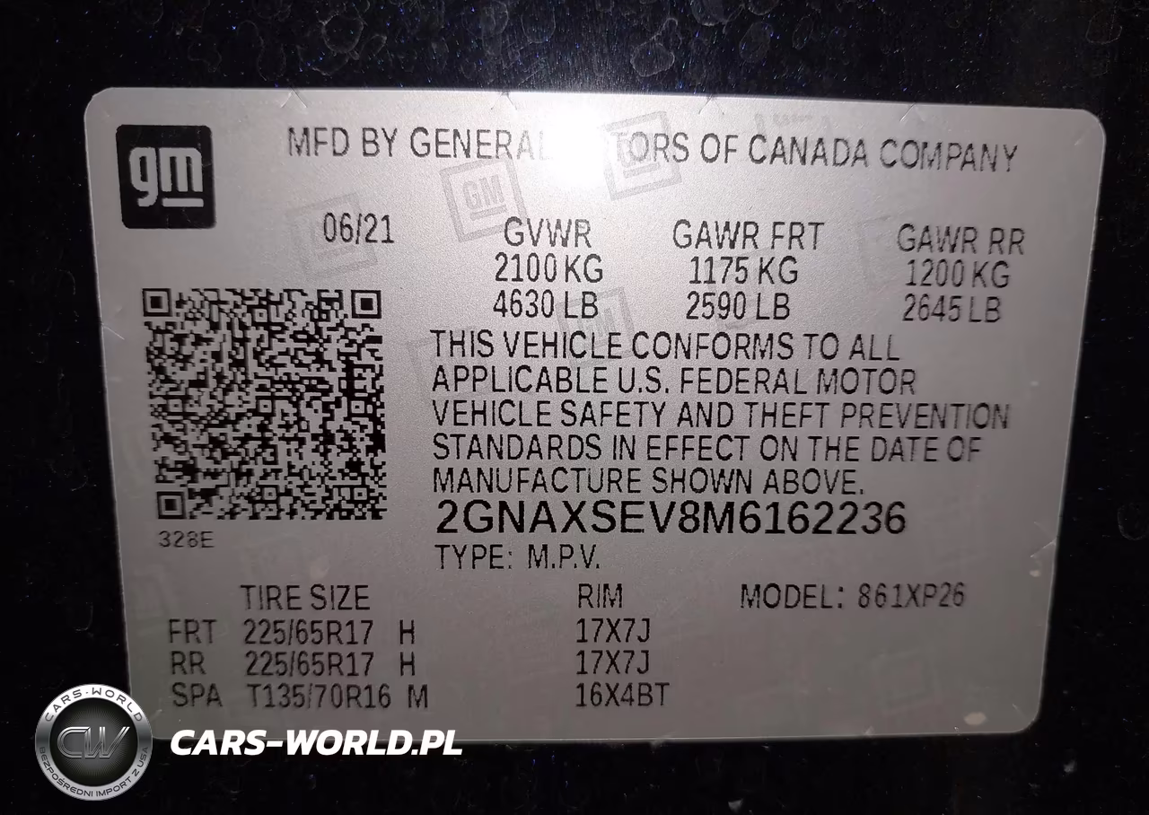 2021 Chevrolet Equinox Awd Ls VIN:2GNAXSEV8M6162236 - 9