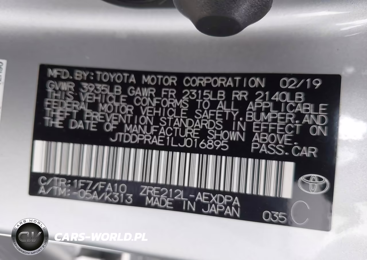 2020 Toyota Corolla L VIN:JTDDPRAE1LJ016895 - 9