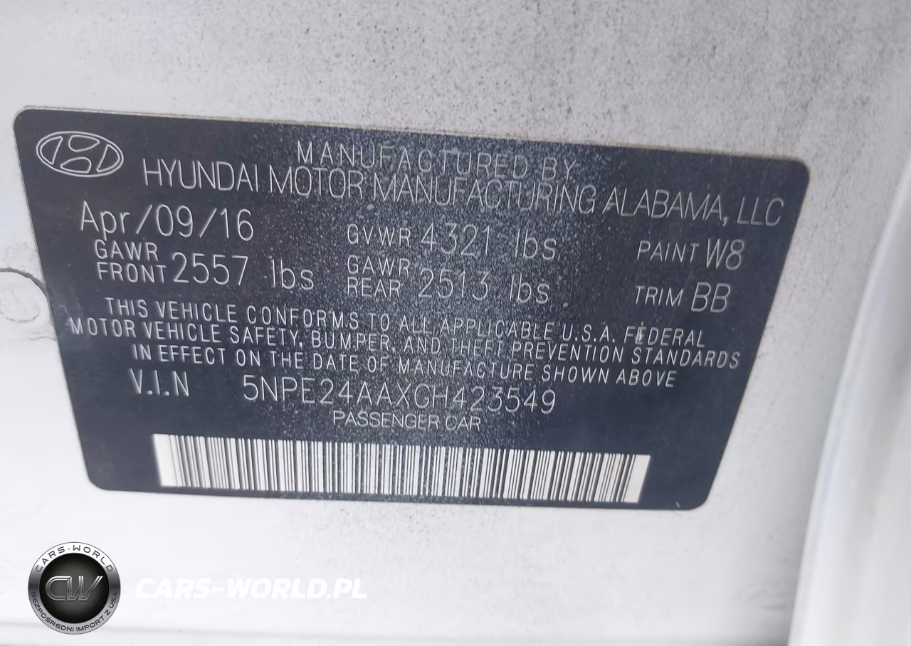 2016 Hyundai Sonata Eco VIN:5NPE24AAXGH423549 - 9