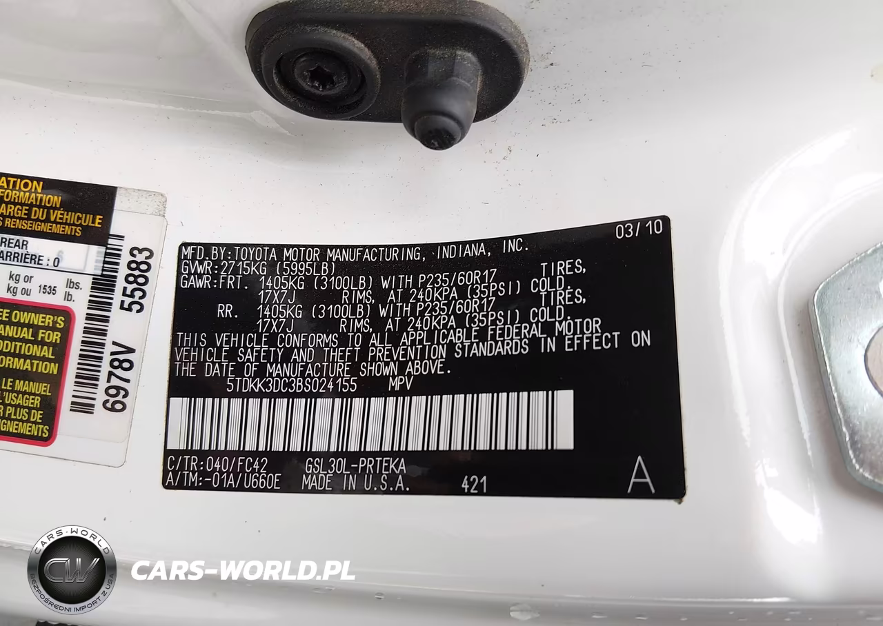 2011 Toyota Sienna Le V6 VIN:5TDKK3DC3BS024155 - 9