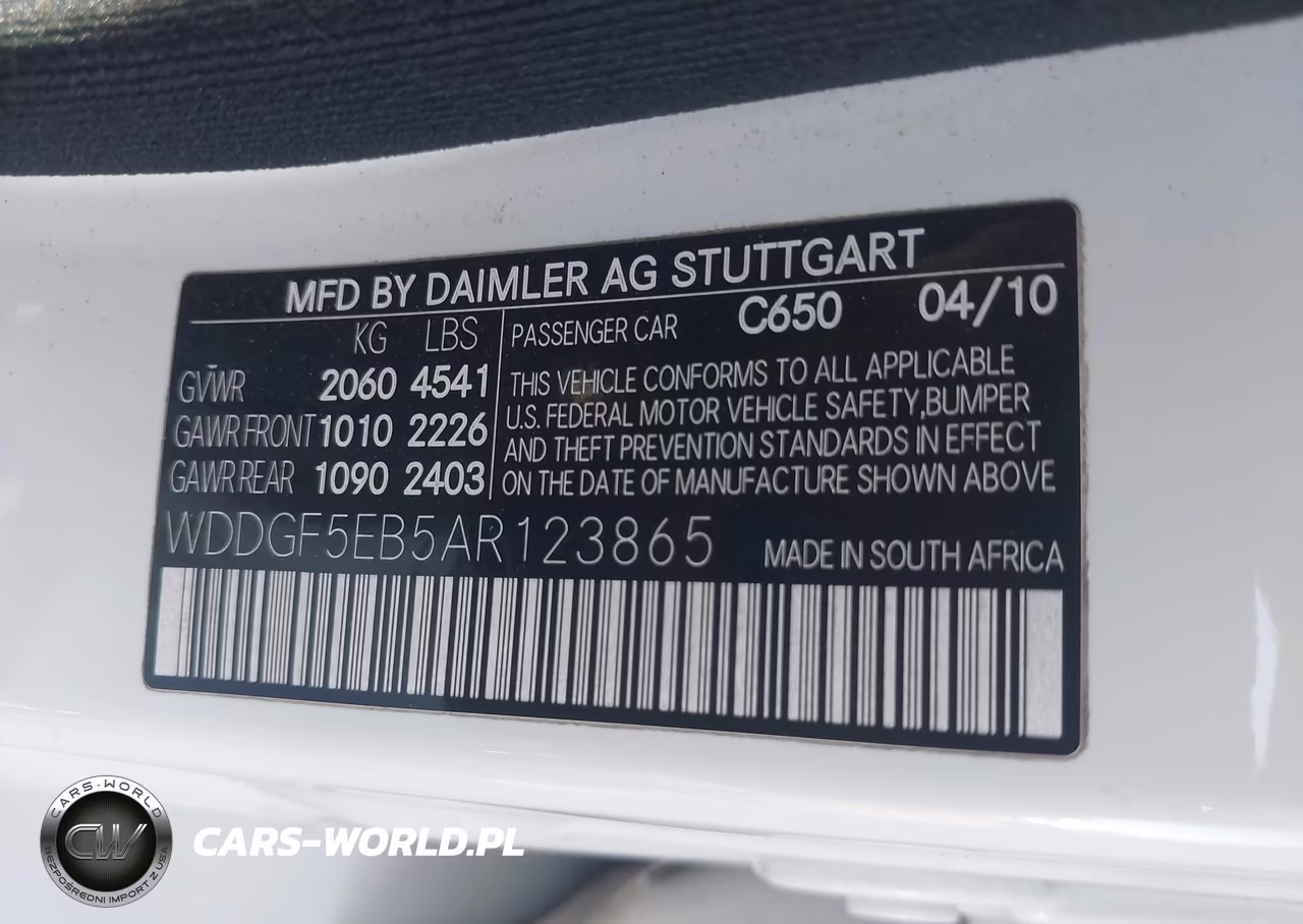 2010 Mercedes-Benz C 300 Sport VIN:WDDGF5EB5AR123865 - 9