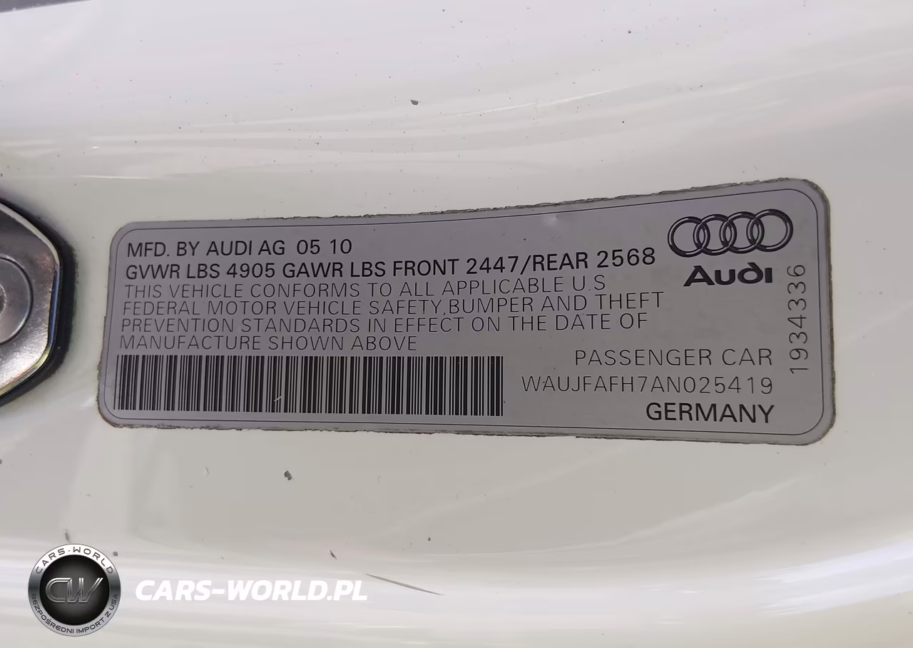 2010 Audi A5 2.0T Premium VIN:WAUJFAFH7AN025419 - 9