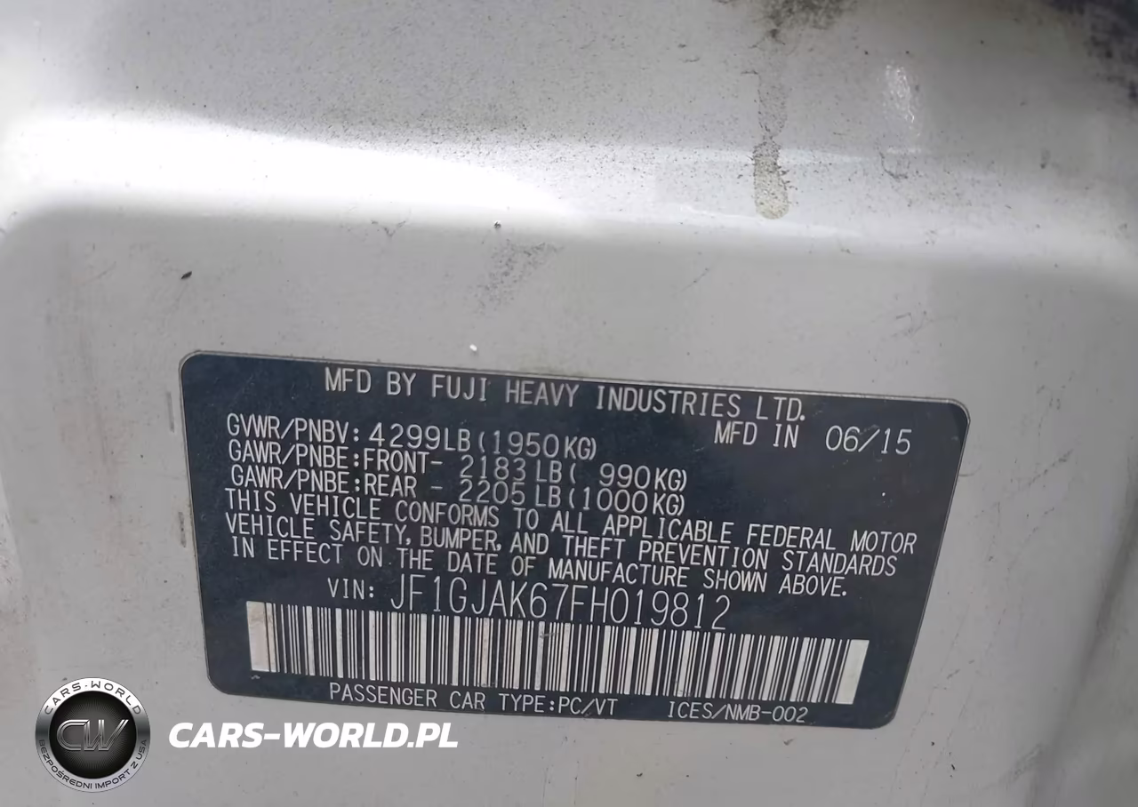 2015 Subaru Impreza 2.0I Premium VIN:JF1GJAK67FH019812 - 9
