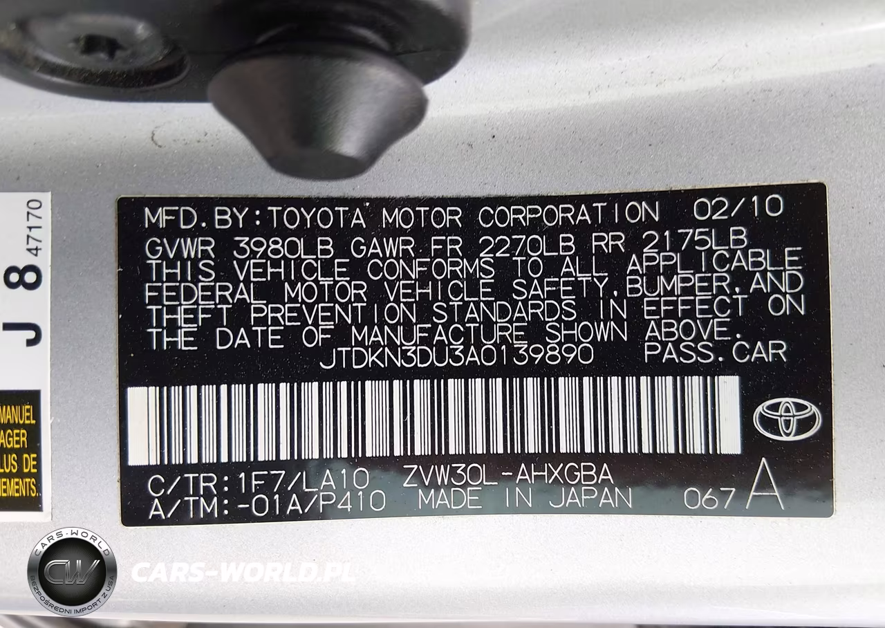 2010 Toyota Prius Iv VIN:JTDKN3DU3A0139890 - 9