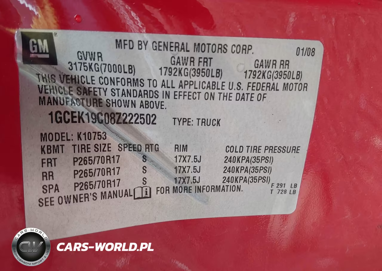 2008 Chevrolet Silverado 1500 Work Truck VIN:1GCEK19C08Z222502 - 9
