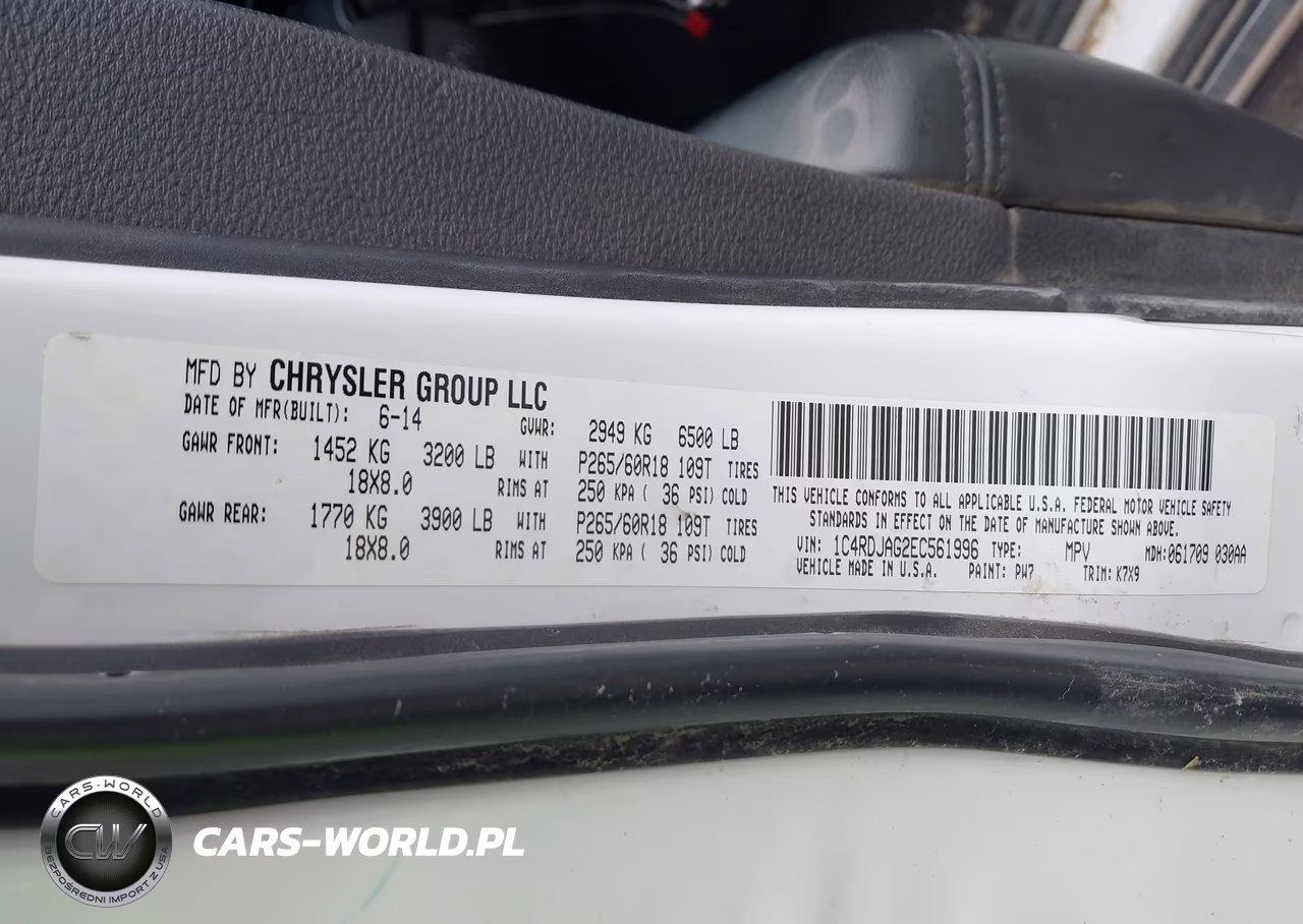 2014 Dodge Durango Sxt VIN:1C4RDJAG2EC561996 - 9