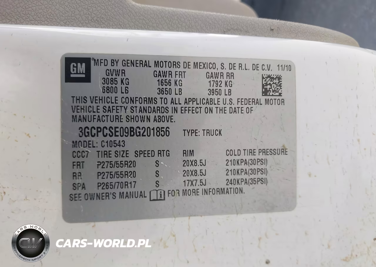 2011 Chevrolet Silverado 1500 Lt VIN:3GCPCSE09BG201856 - 9