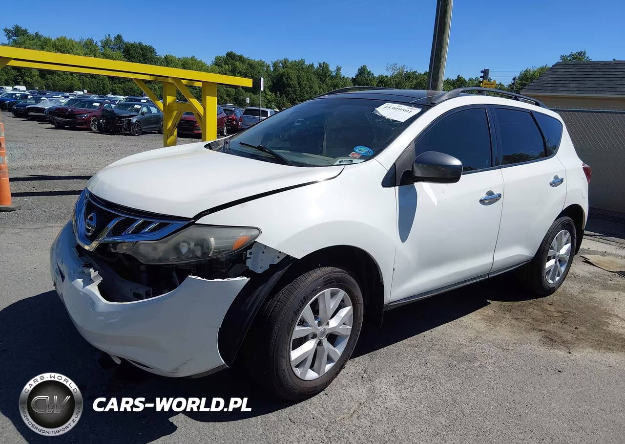 2014 Nissan Murano Sl VIN:JN8AZ1MW6EW529542 - 2