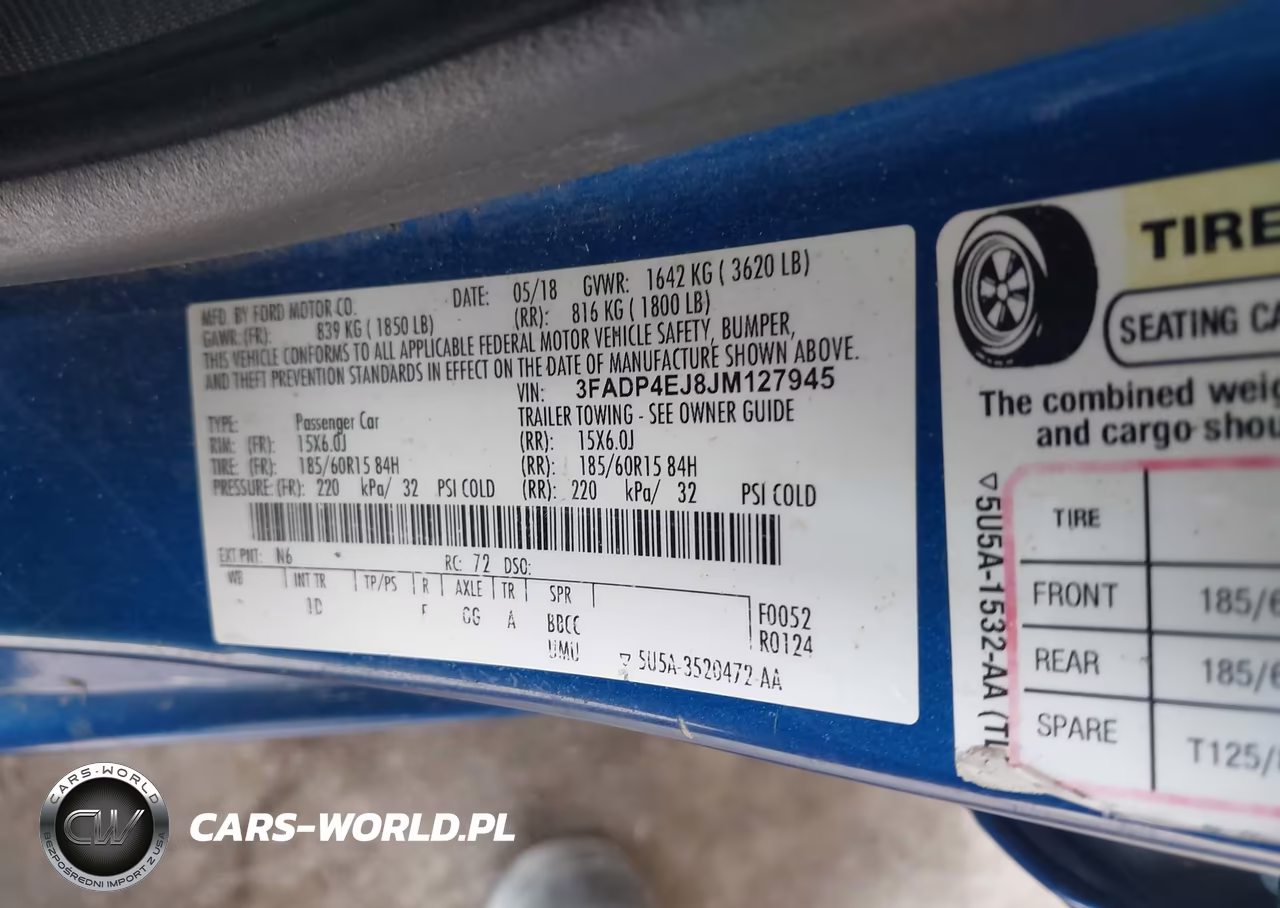 2018 Ford Fiesta Se VIN:3FADP4EJ8JM127945 - 9