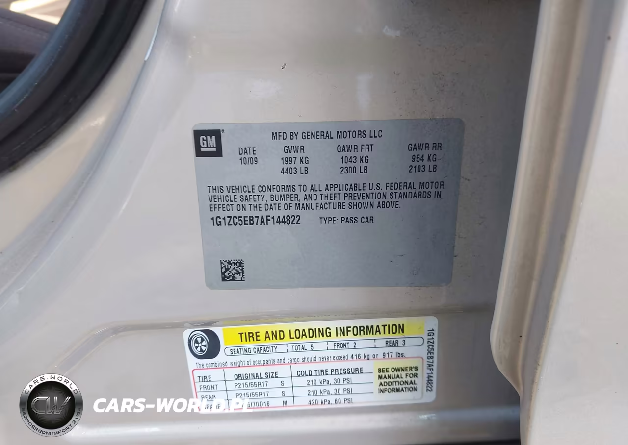 2010 Chevrolet Malibu Lt VIN:1G1ZC5EB7AF144822 - 9
