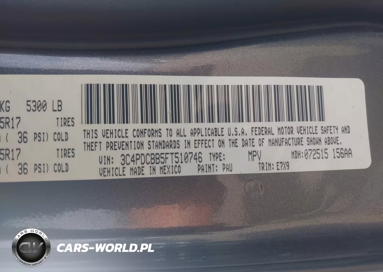 2015 Dodge Journey Sxt VIN:3C4PDCBB5FT510746 - 9