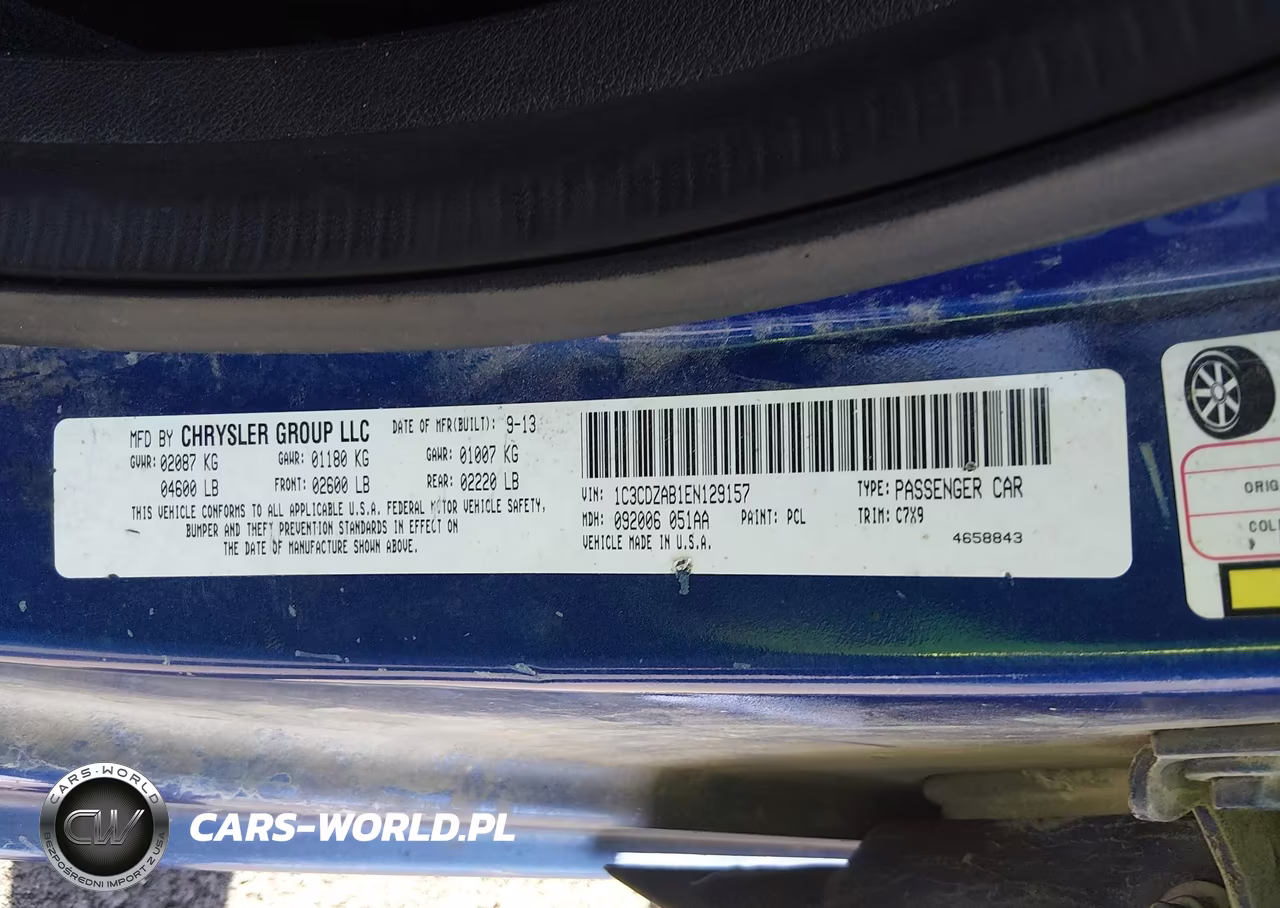2014 Dodge Avenger Se VIN:1C3CDZAB1EN129157 - 9