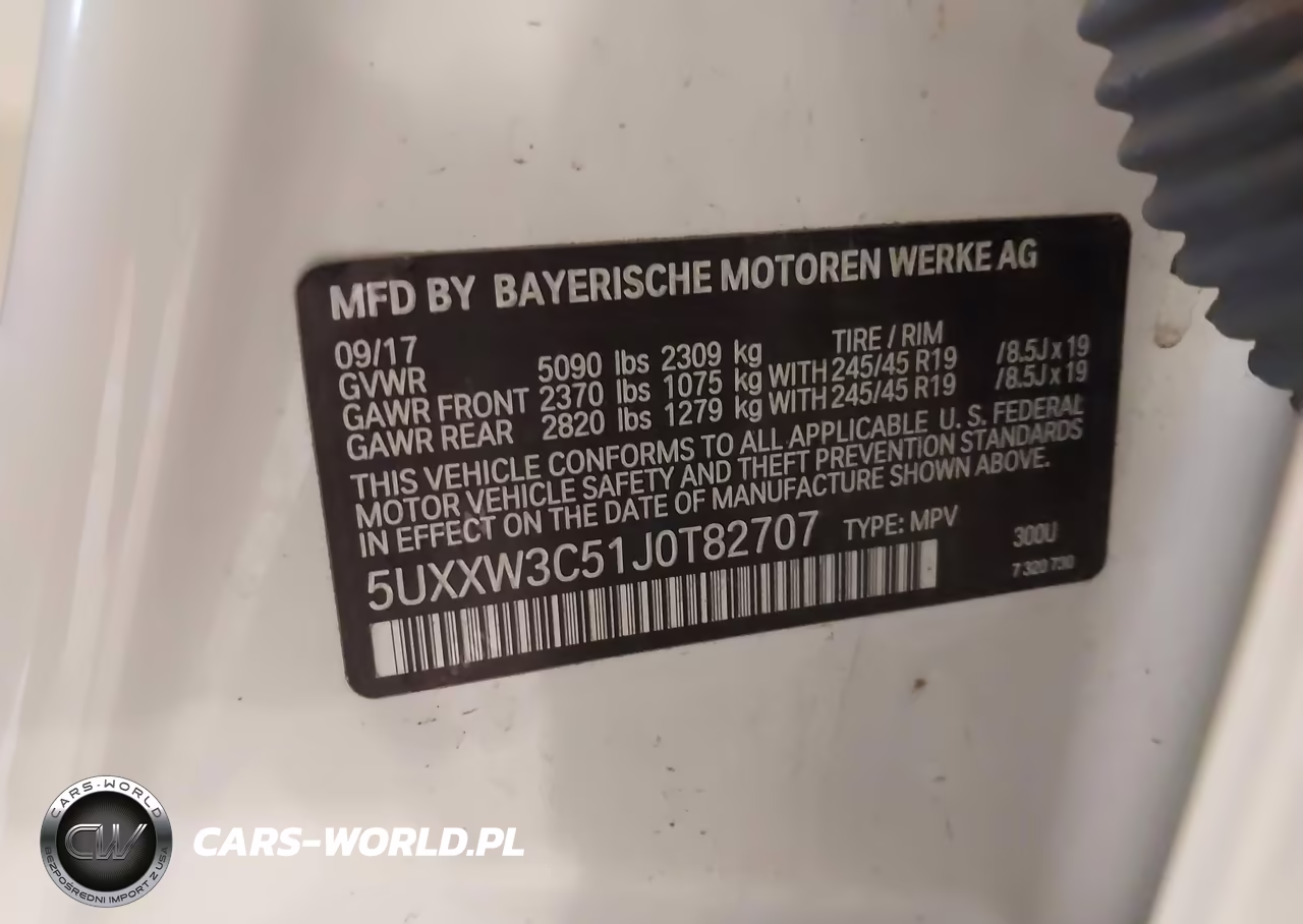 2018 BMW X4 xDrive28I VIN:5UXXW3C51J0T82707 - 9