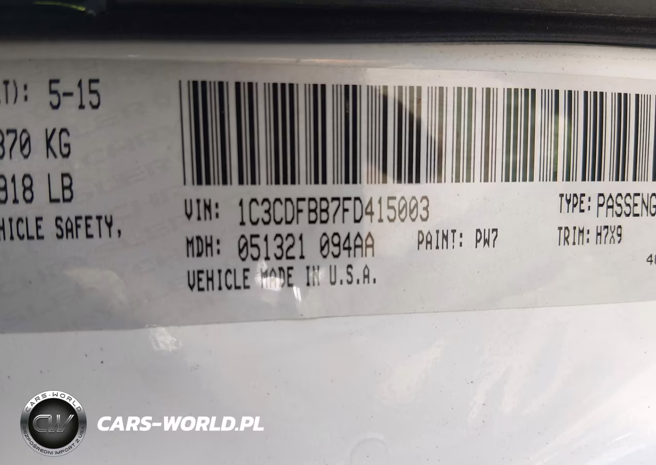 2015 Dodge Dart Sxt VIN:1C3CDFBB7FD415003 - 9