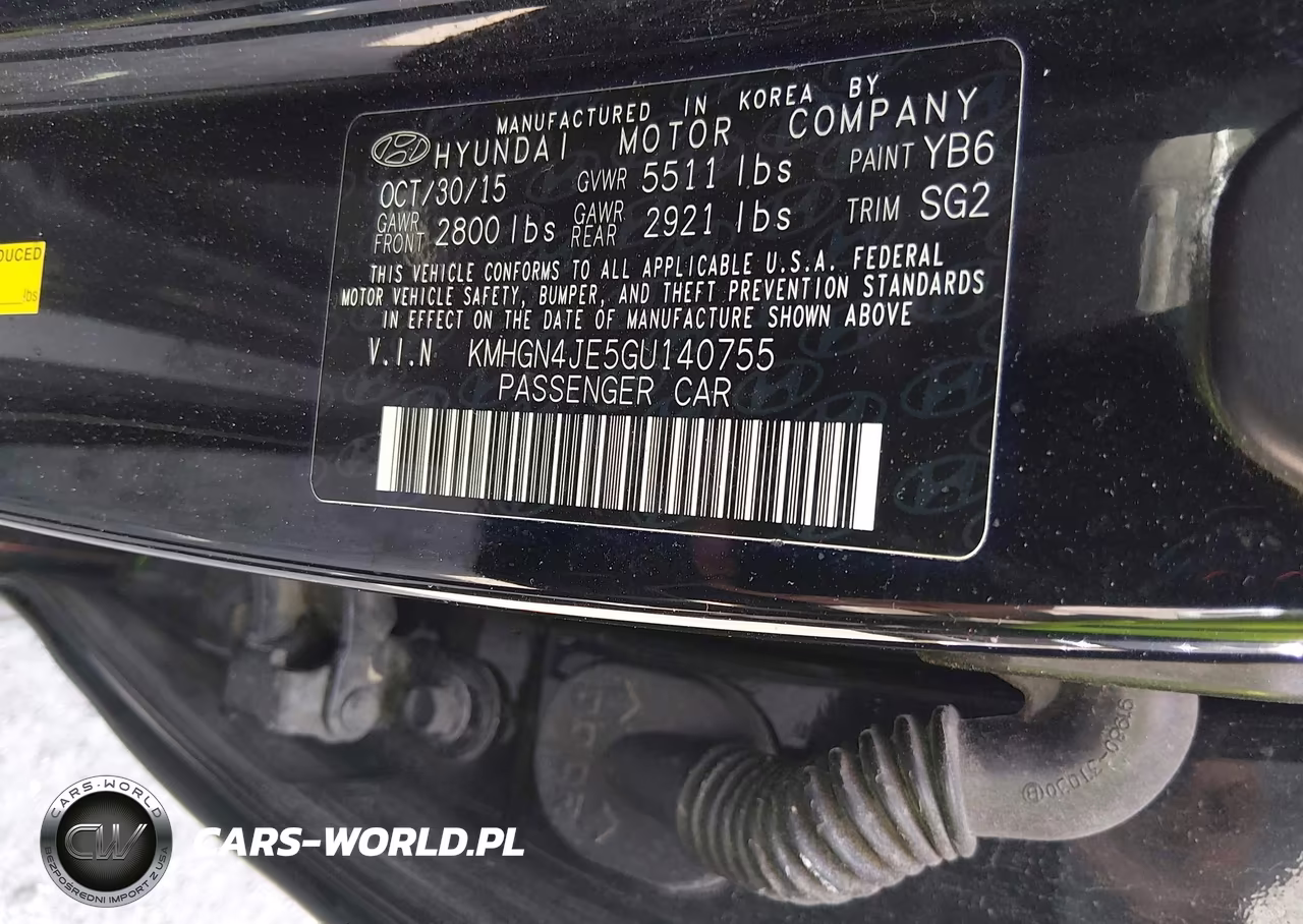 2016 Hyundai Genesis 3.8 VIN:KMHGN4JE5GU140755 - 9