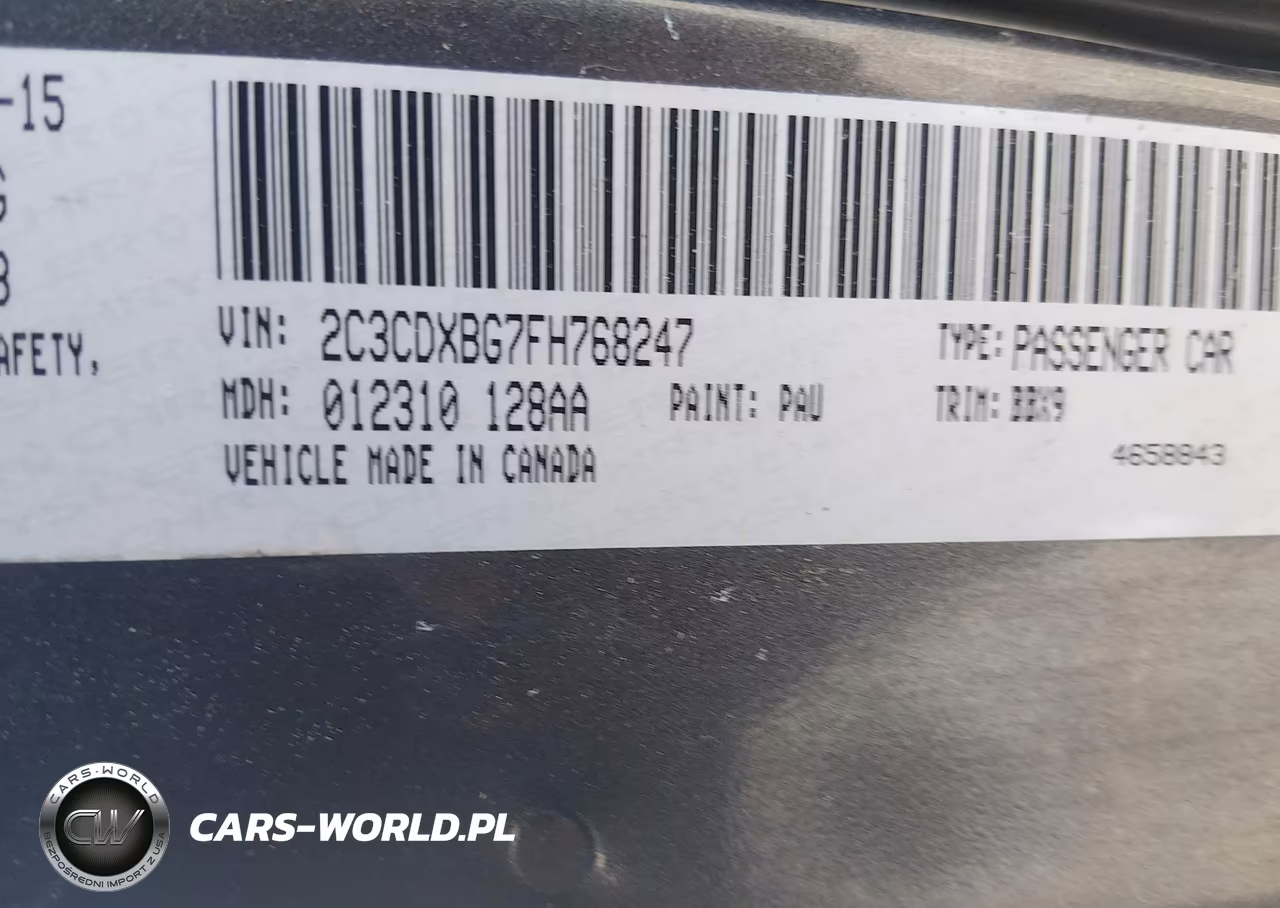 2015 Dodge Charger Se VIN:2C3CDXBG7FH768247 - 9