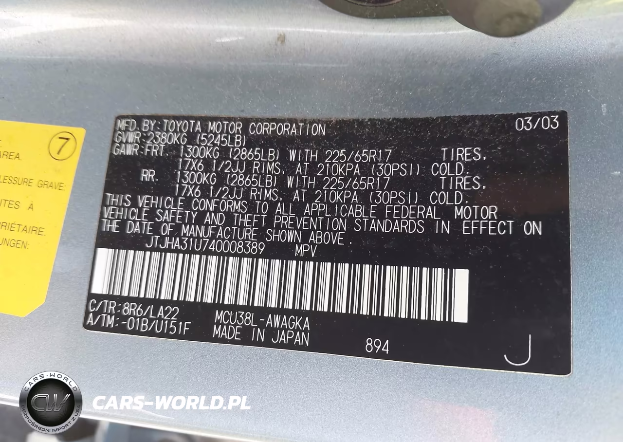 2004 Lexus Rx 330 VIN:JTJHA31U740008389 - 9