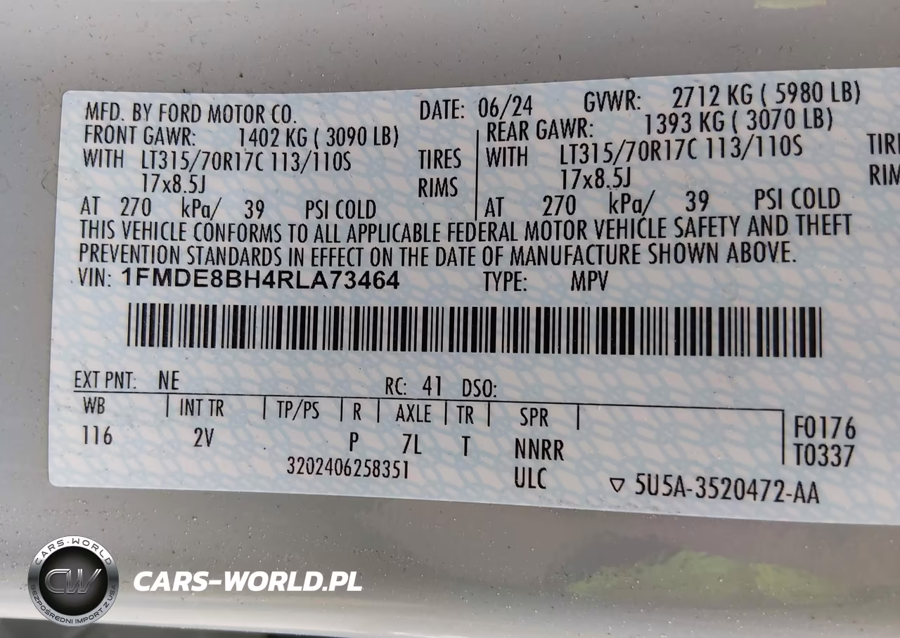 2024 Ford Bronco Outer Banks VIN:1FMDE8BH4RLA73464 - 9