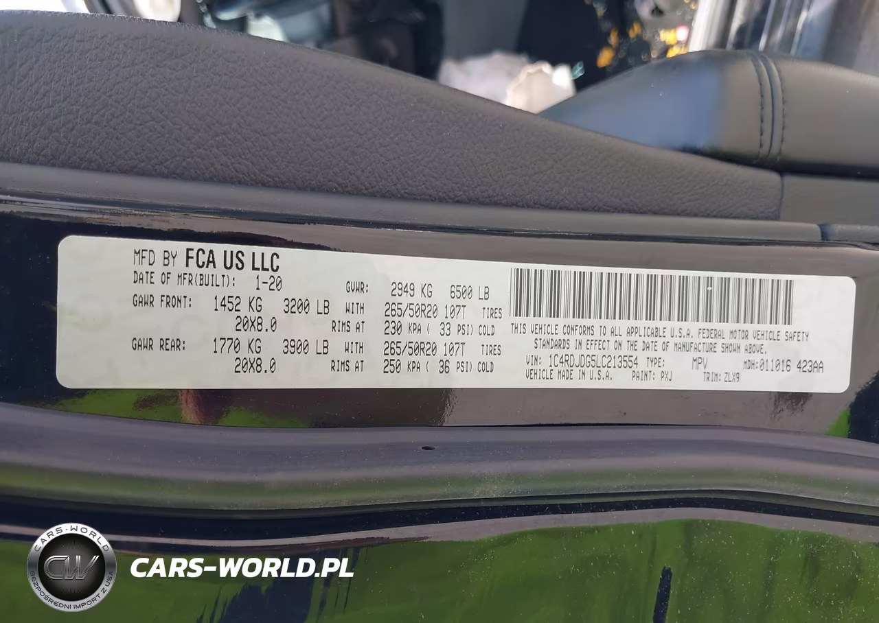 2020 Dodge Durango Gt Plus Awd VIN:1C4RDJDG5LC213554 - 9