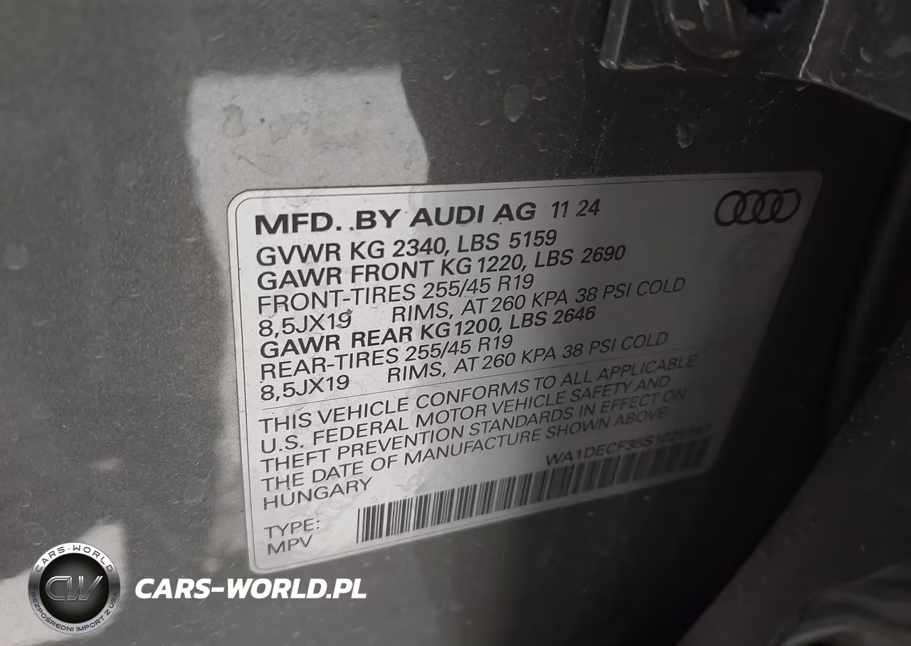 2025 Audi Q3 Premium 45 Tfsi S Line Quattro Tiptronic VIN:WA1DECF35S1025747 - 9