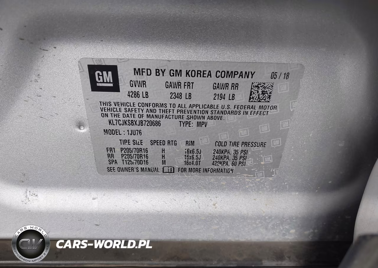 2018 Chevrolet Trax Ls VIN:KL7CJKSBXJB720686 - 9