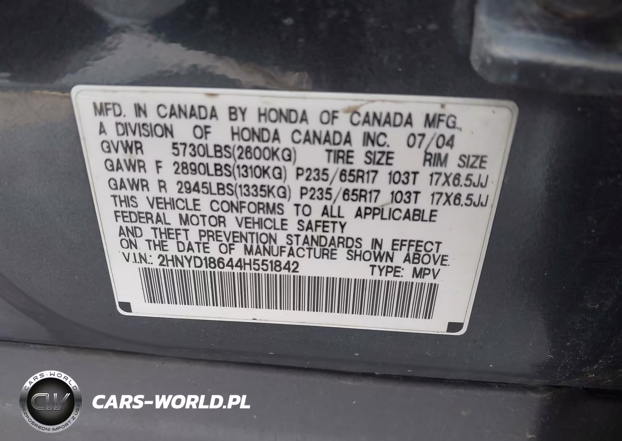 2004 Acura Mdx VIN:2HNYD18644H551842 - 9