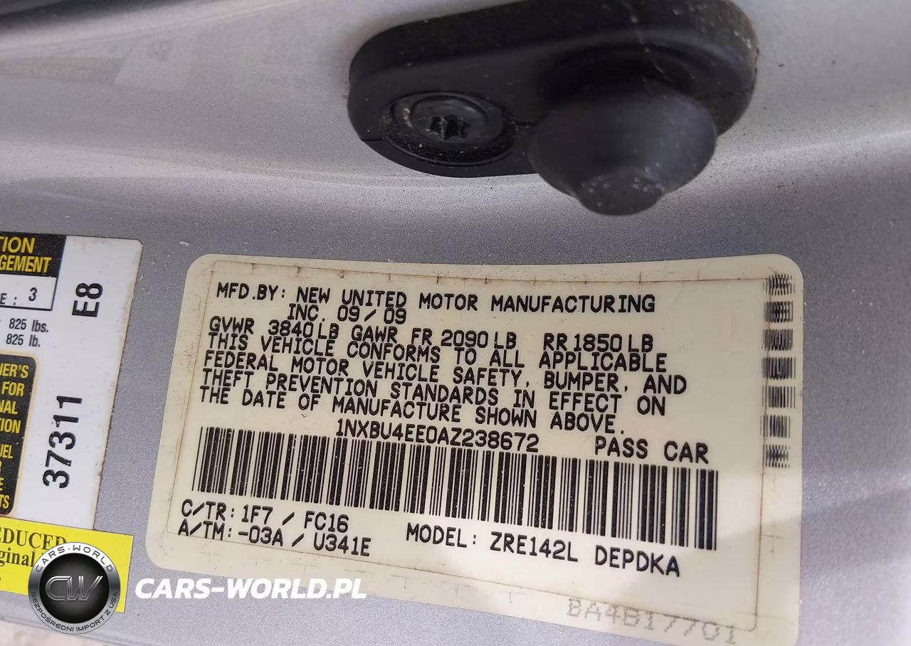 2010 Toyota Corolla Le VIN:1NXBU4EE0AZ238672 - 8