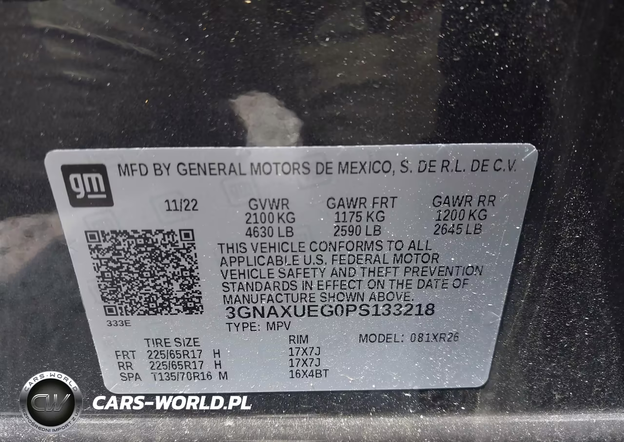 2023 Chevrolet Equinox Awd Lt VIN:3GNAXUEG0PS133218 - 9